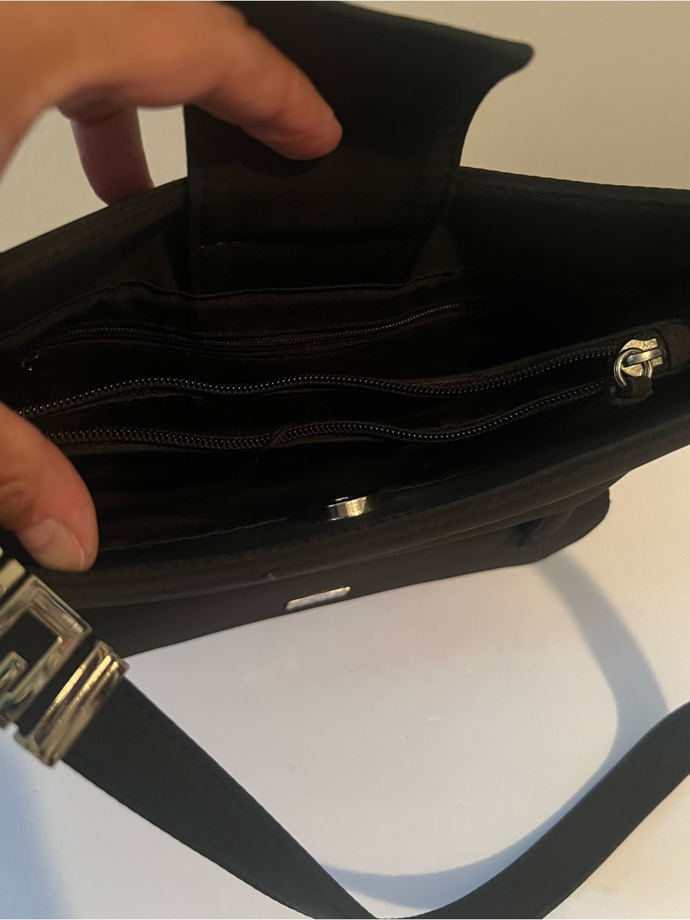 Guess Black Messenger Crossbody with Front Flap Pocket - Picture 5 of 8
